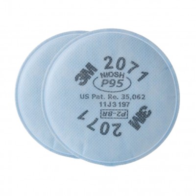 3M 2071 P95 防塵防粉顆粒物過濾棉(白色) (1對/包)
