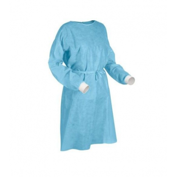 一次性不織布保護衣 PPE (藍色彈性束袖)  Standard EN13795-1( 1件/包 )